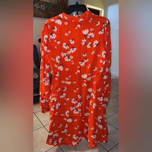 Trendy Print Collared Surplice-Neck Dress, Created for Macy's - Picture 2 of 5